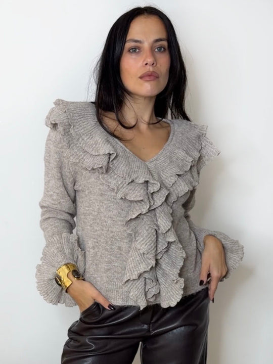 FRILL KNIT OAT