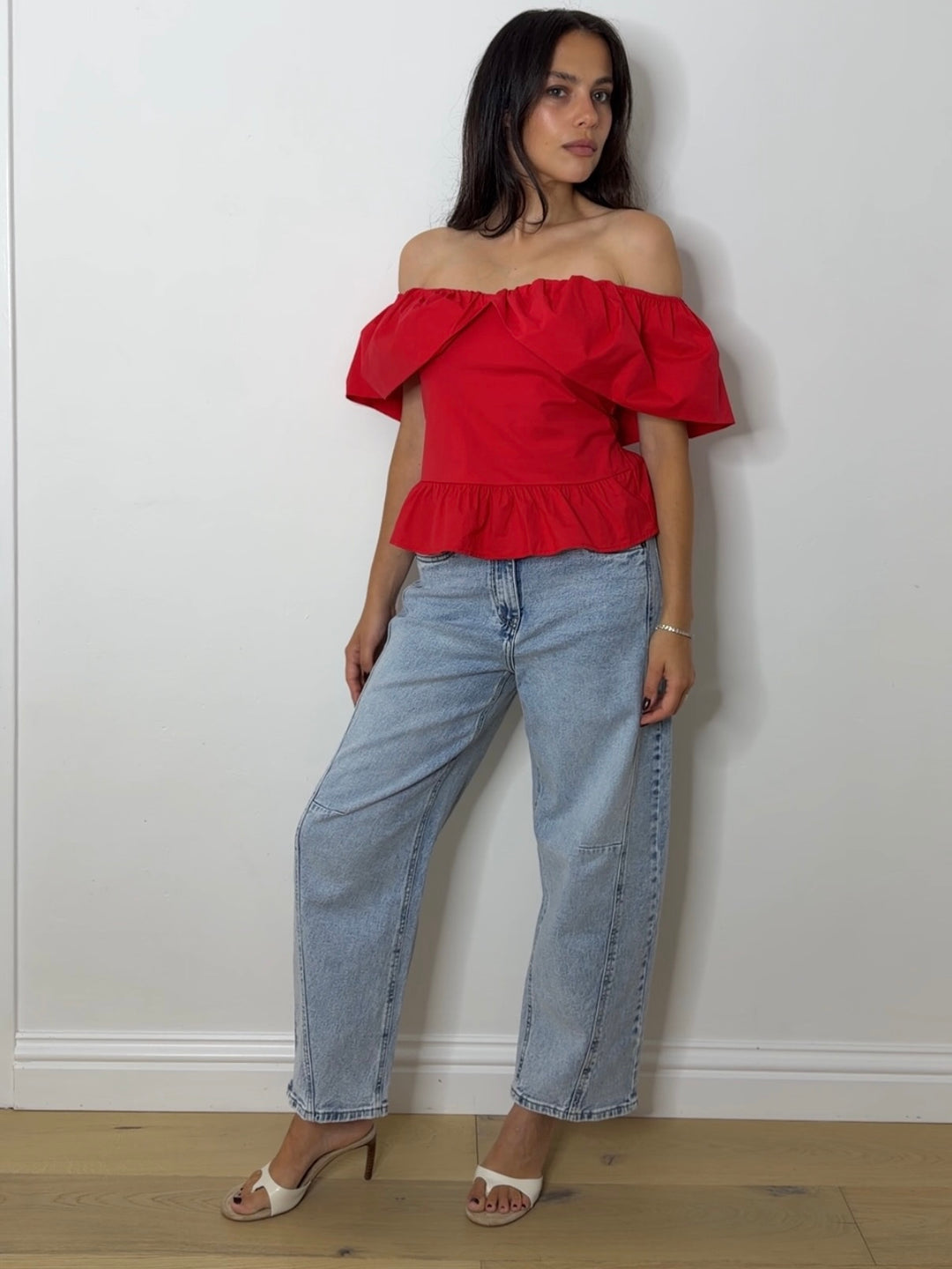POPLIN BARDOT RED