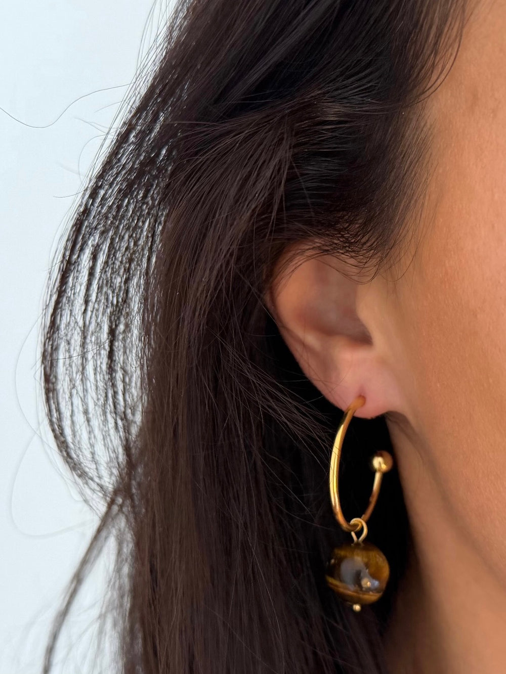 BALL HOOP EARRING