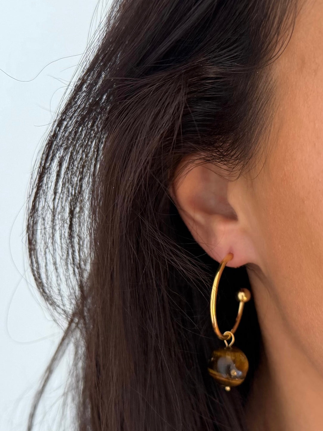 BALL HOOP EARRING