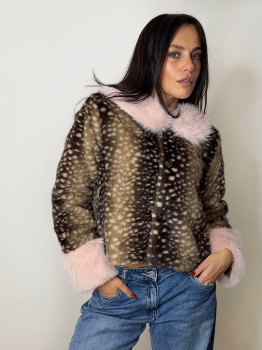 PINK FUR BAMBI JACKET