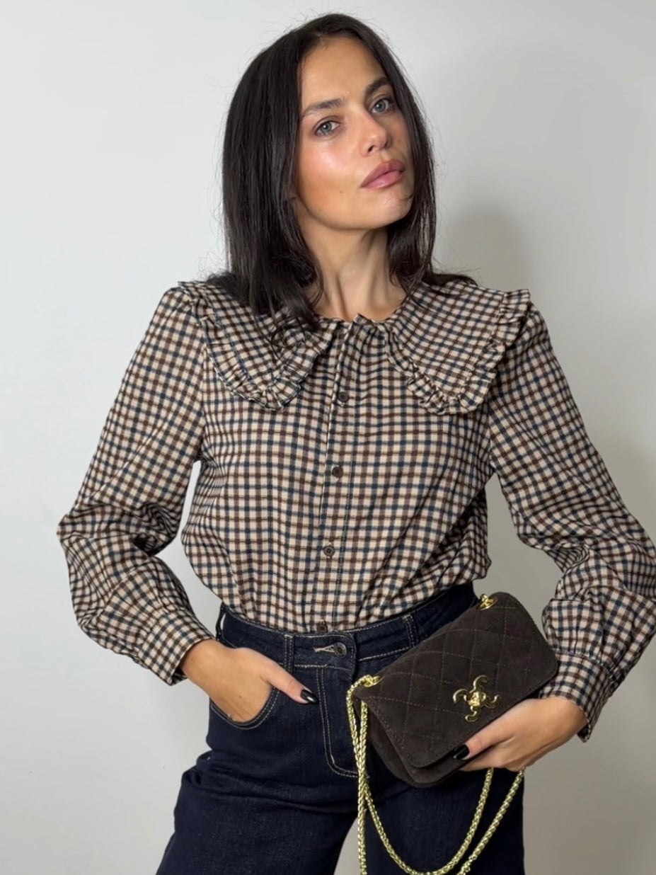 CHECK PRAIRIE BLOUSE