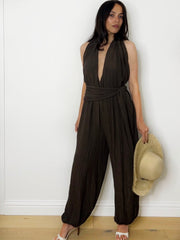 LUELLA JUMPSUIT CHOCOLATE