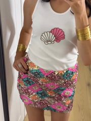 SEQUIN MINI SKIRT