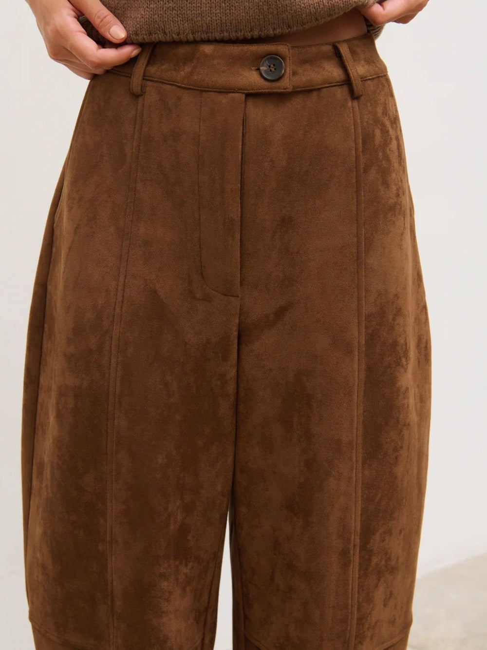 AMI BARREL LEG TROUSER