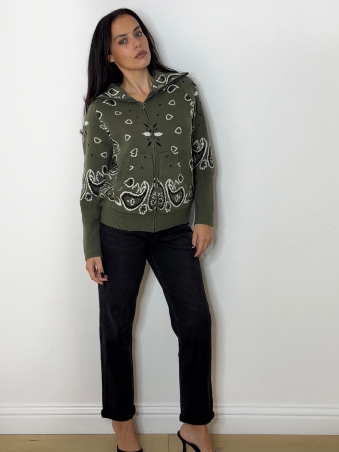 BANDANA ZIP BOMBER