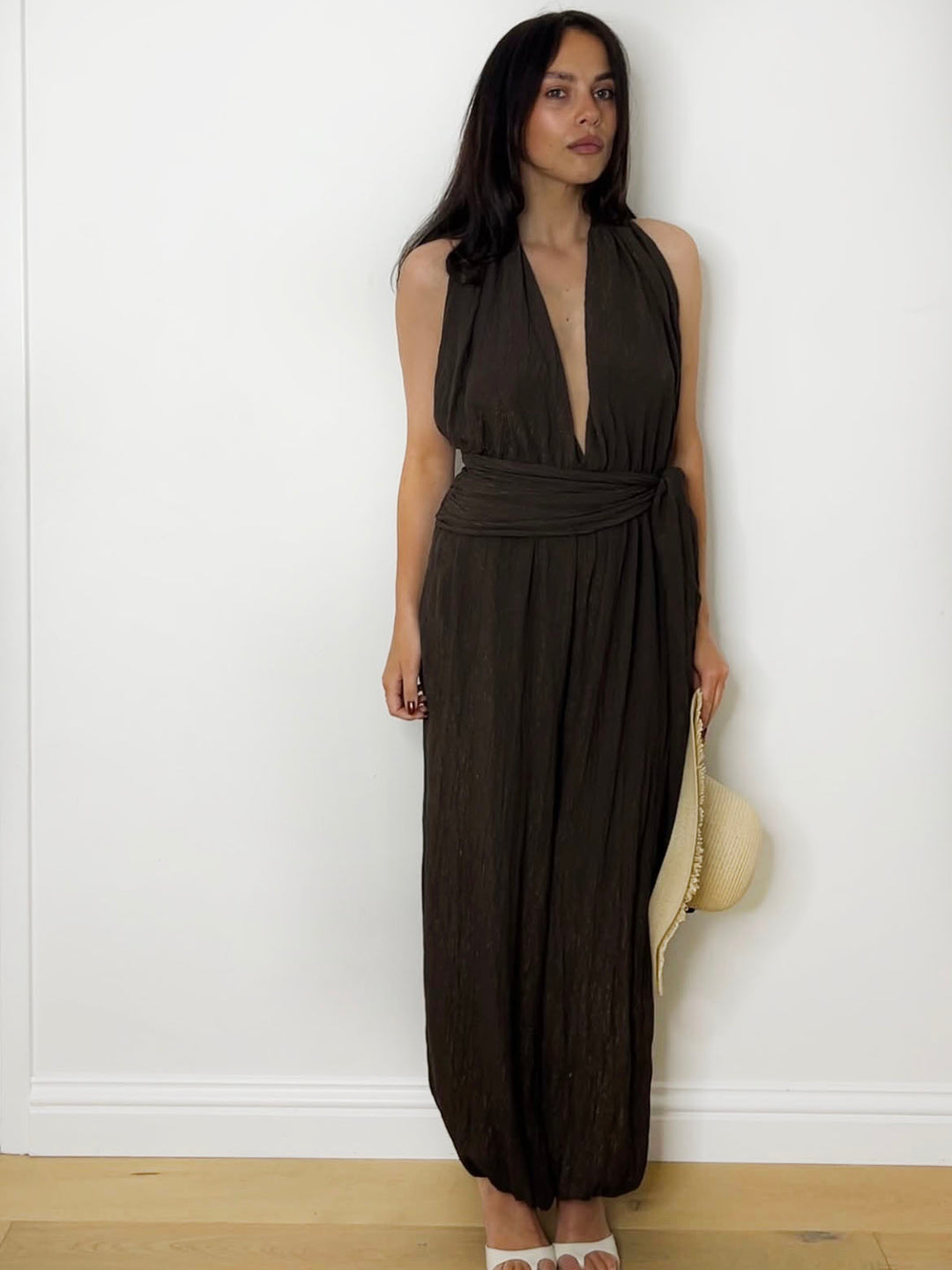 LUELLA JUMPSUIT CHOCOLATE
