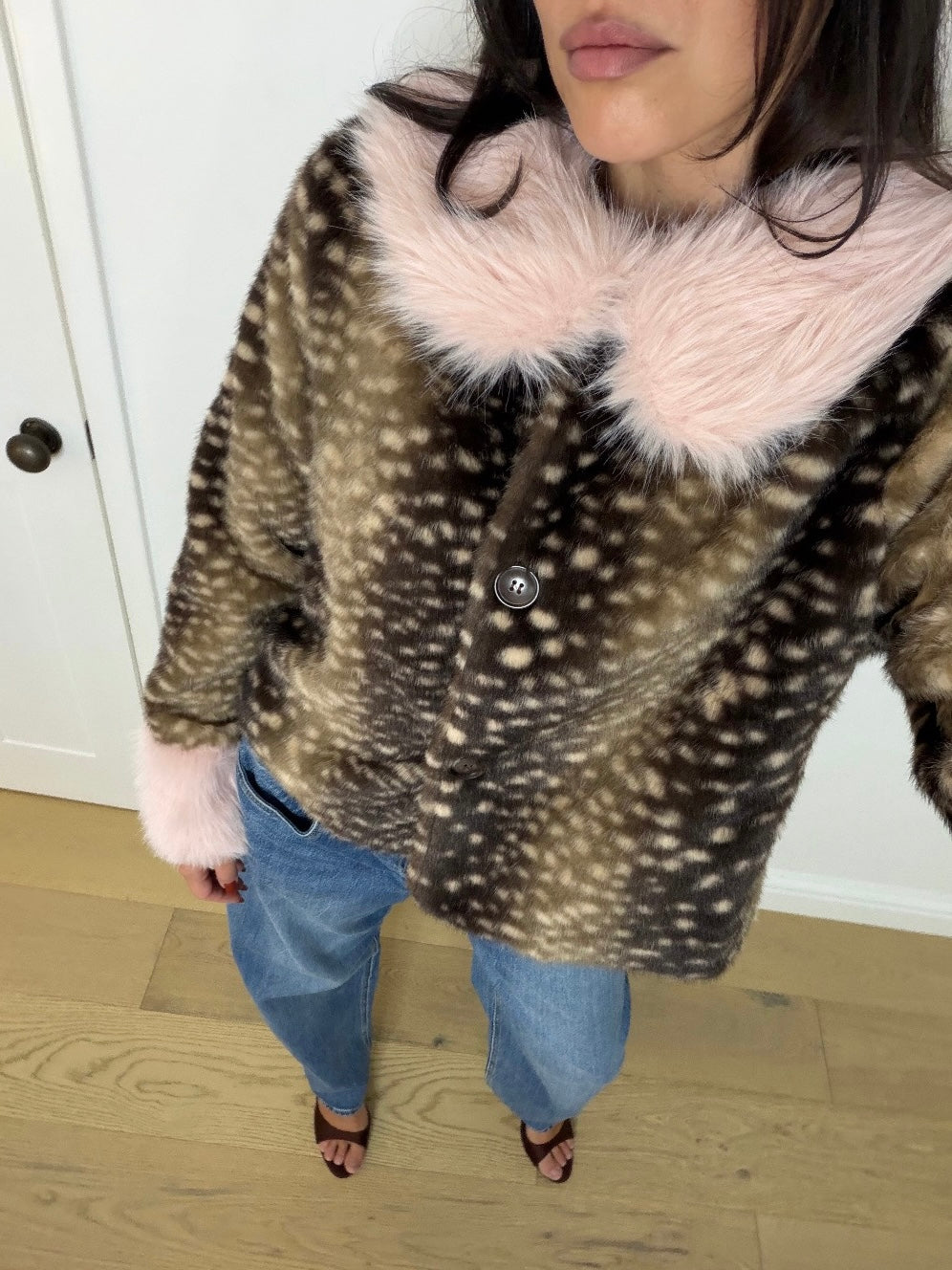PINK FUR BAMBI JACKET