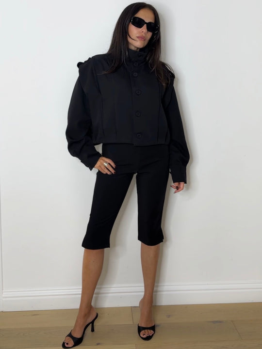 MIA FUNNEL JACKET BLACK