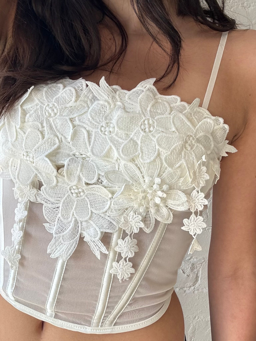 CROCHET CORSET CREAM