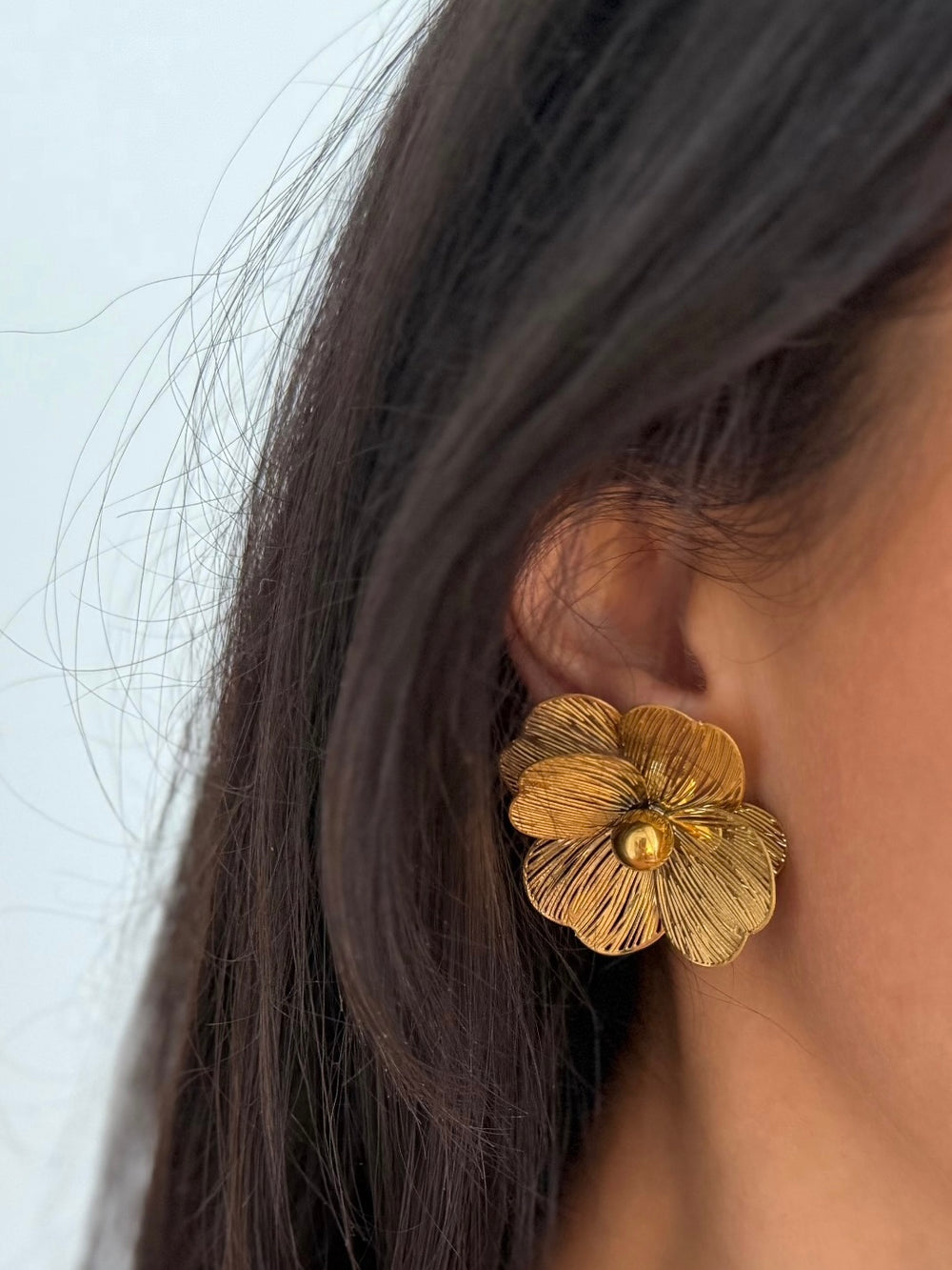 FILIGREE FLOWER EARRING