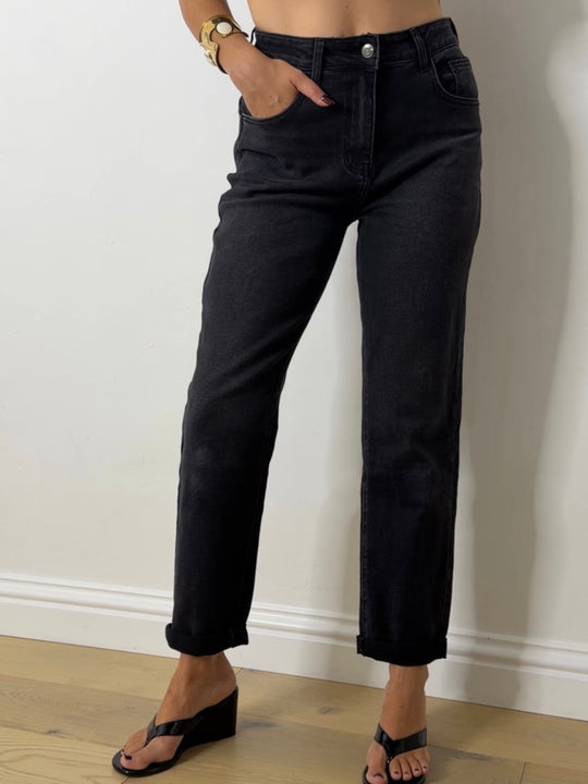 KATE WASHED DENIM BLACK