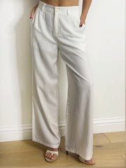 LINEN SUIT TROUSERS WHITE
