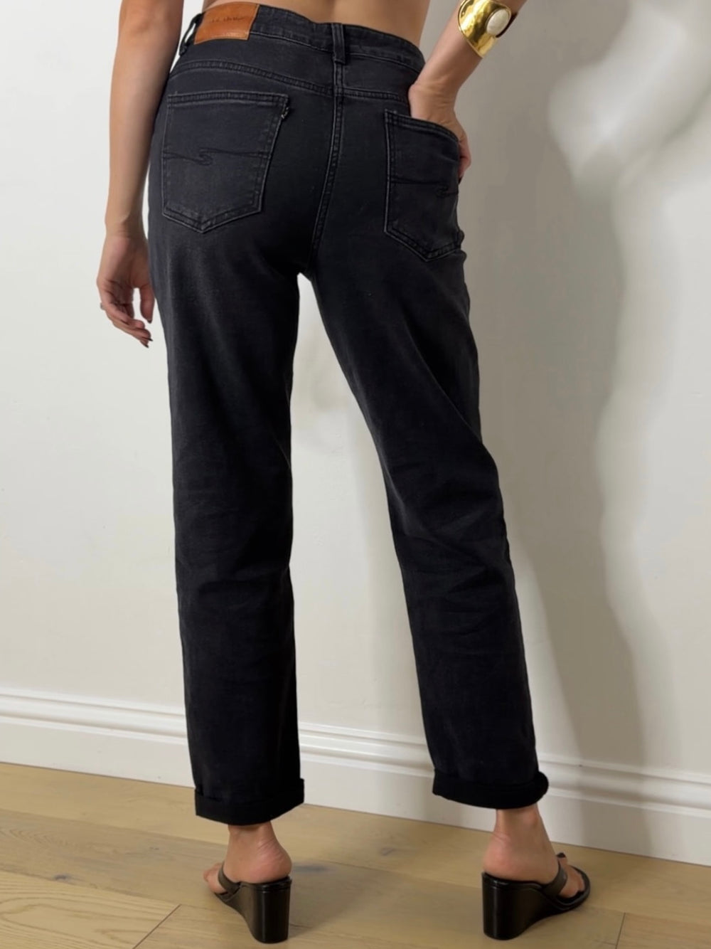 KATE WASHED DENIM BLACK
