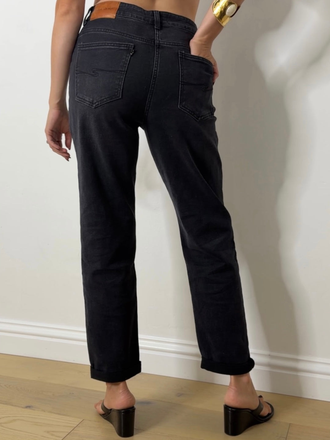 KATE WASHED DENIM BLACK
