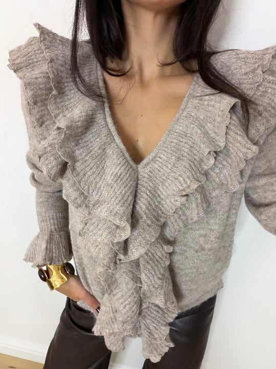 FRILL KNIT OAT