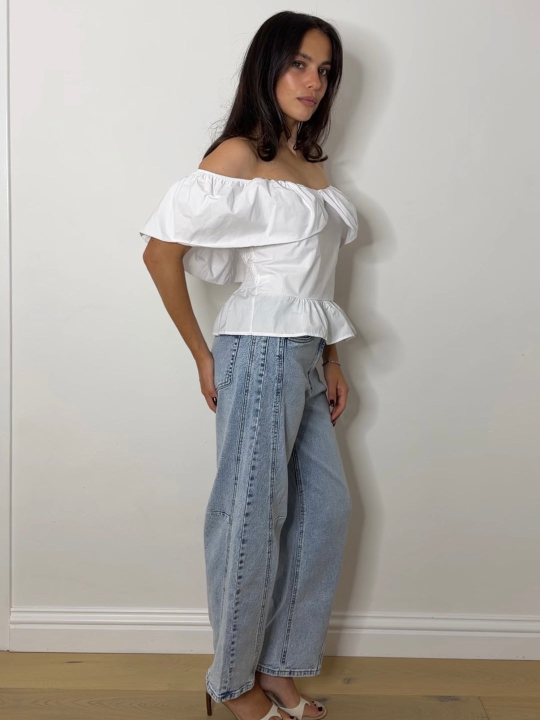 POPLIN BARDOT WHITE