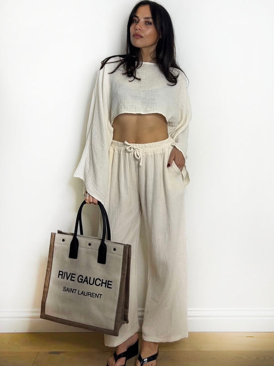 CHEESECLOTH PALAZZO SET