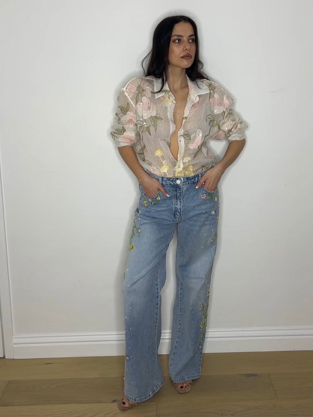 MEADOW EMBROIDERED SHIRT PASTEL