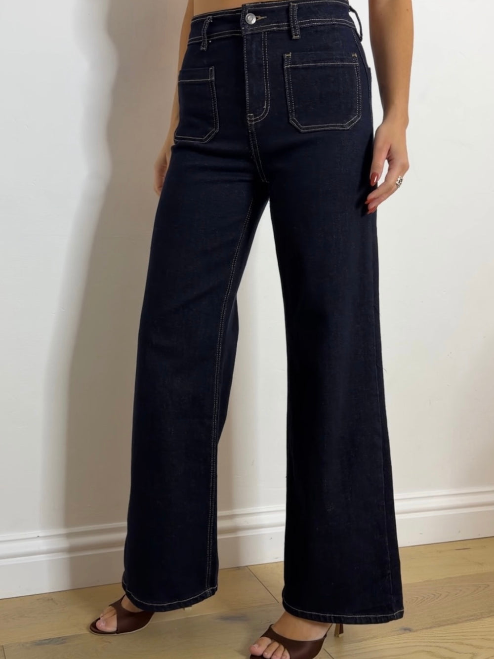 PATCH POCKET INDIGO DENIM