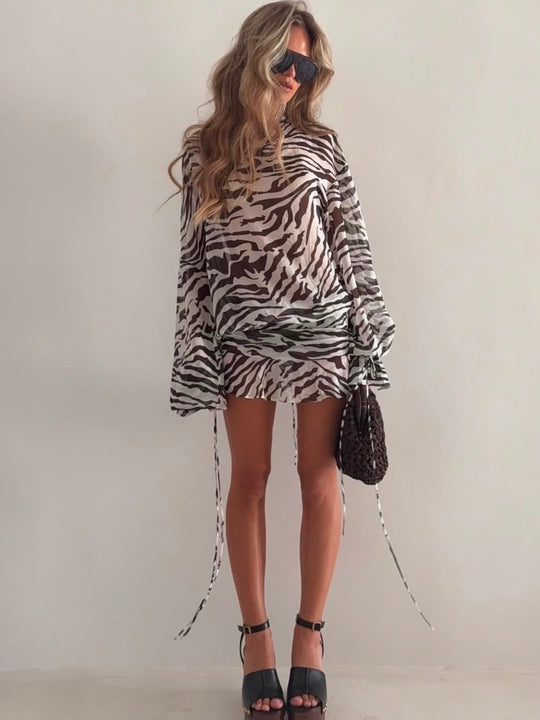 ZEBRA MINI DRESS
