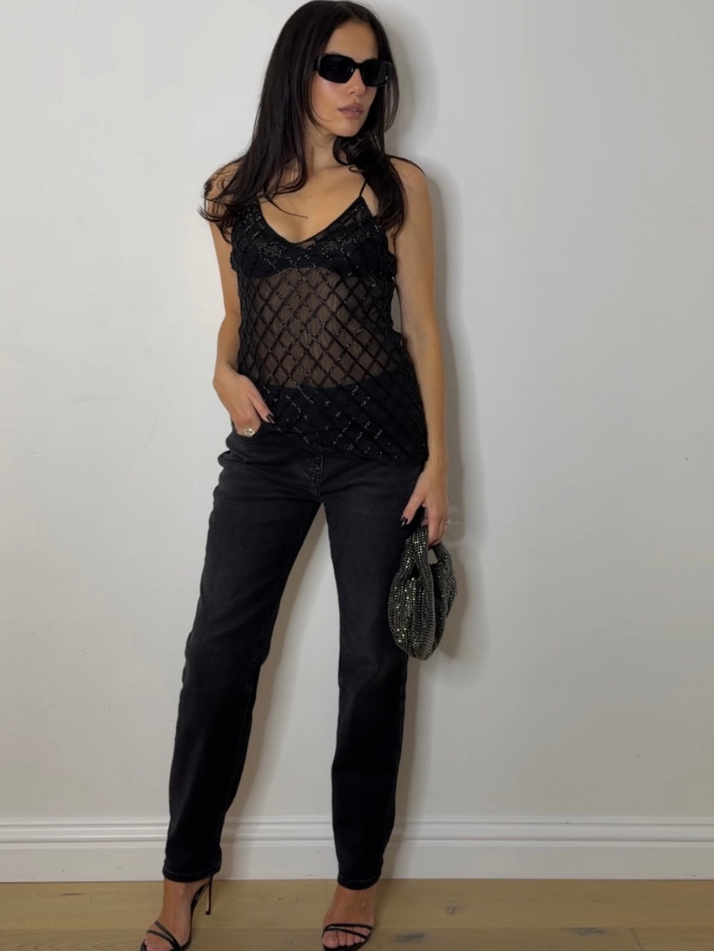 BEAD ASYMMETRIC CAMI