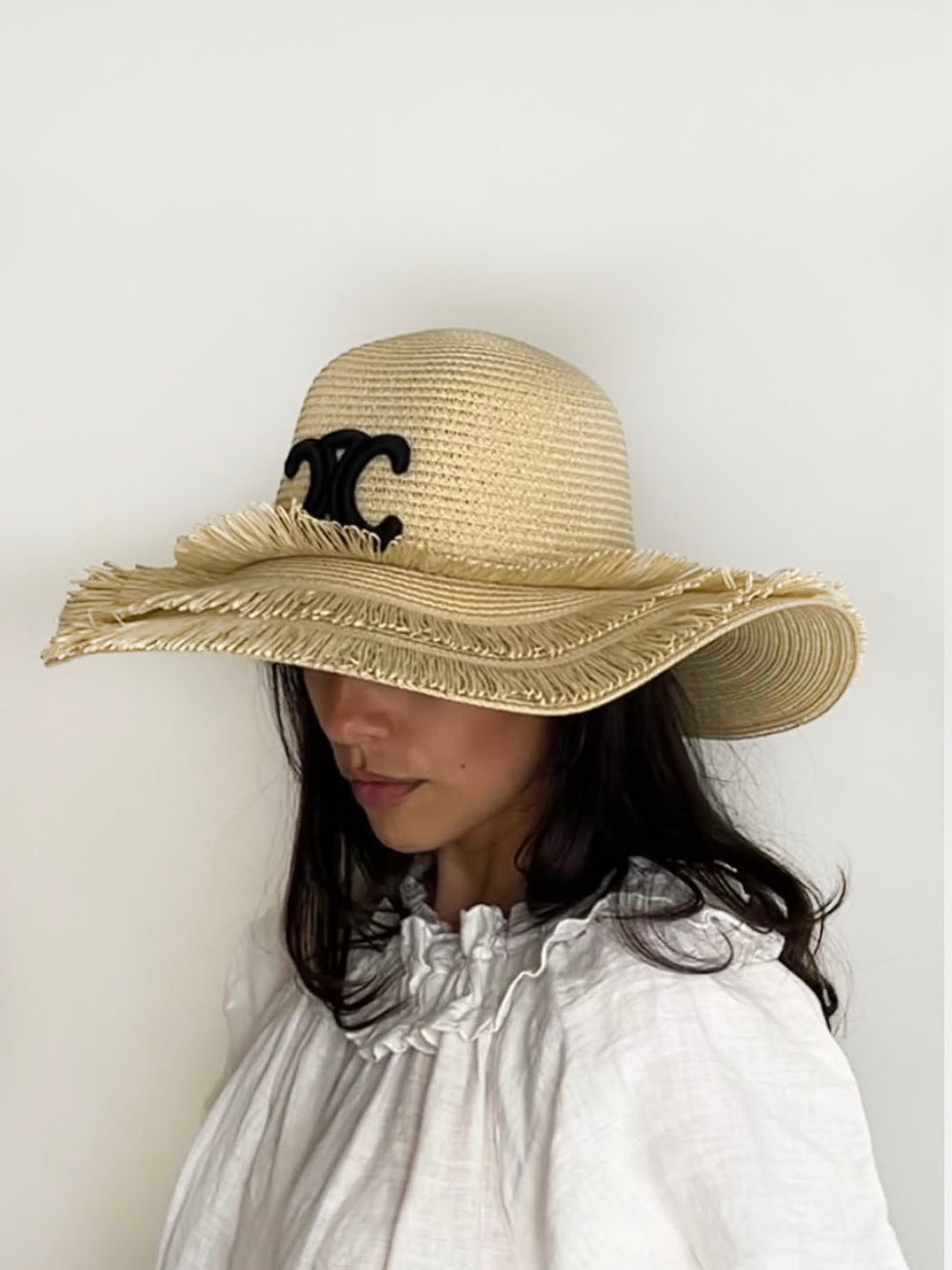 EMBLEM SUN HAT BEIGE
