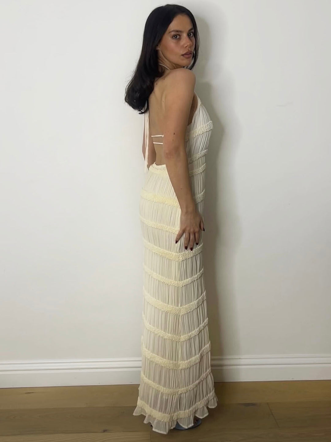 LULU CREAM MAXI DRESS