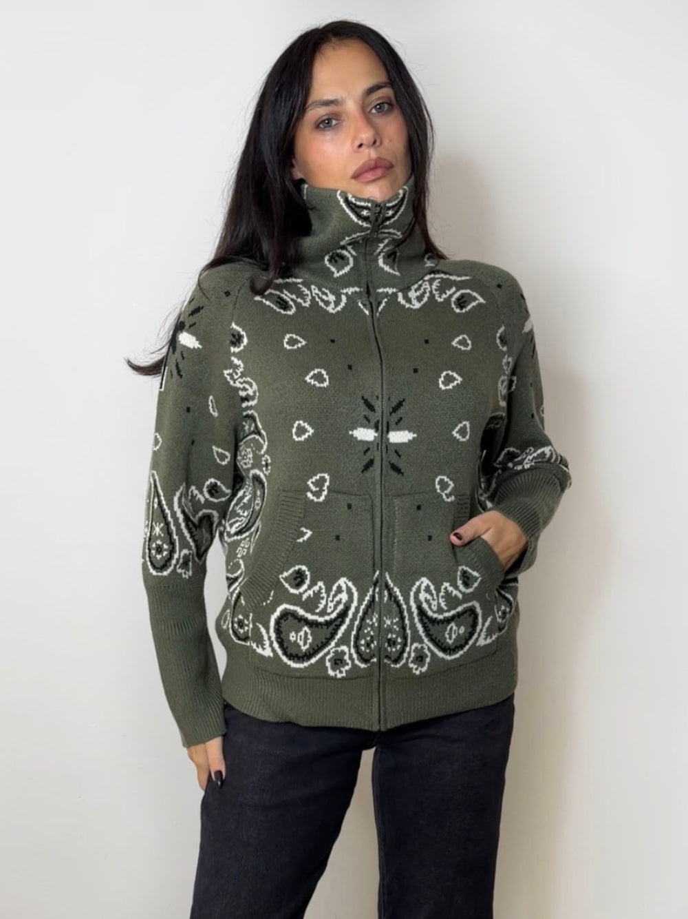 BANDANA ZIP BOMBER