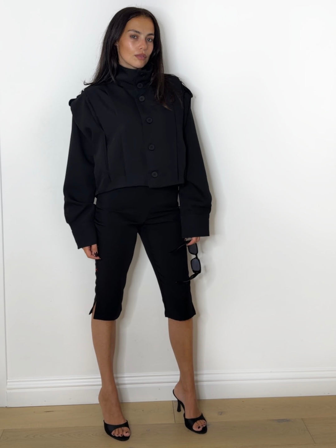 MIA FUNNEL JACKET BLACK