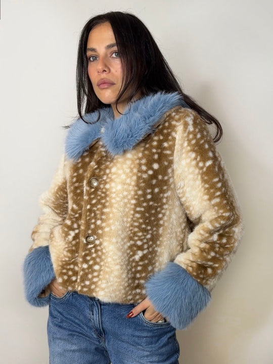 BLUE FUR BAMBI JACKET