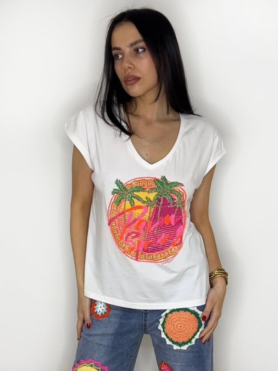 PALM SPRING BEAD TEE