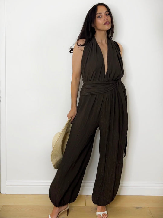 LUELLA JUMPSUIT CHOCOLATE