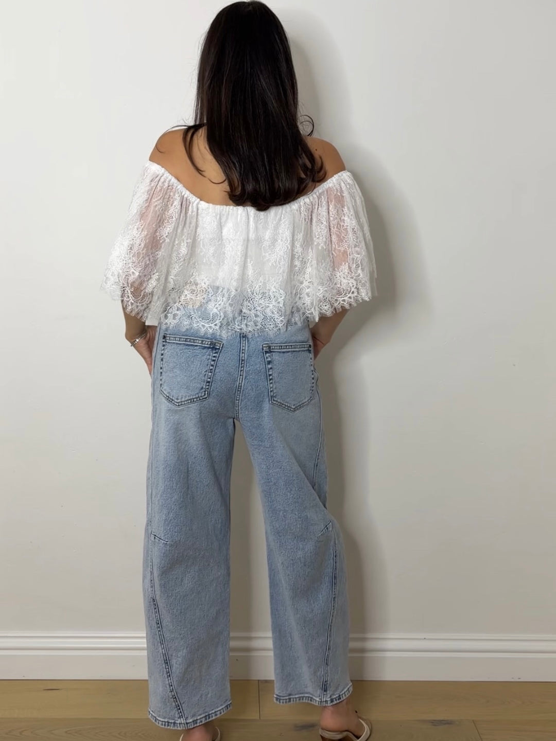 LACE BARDOT BODY WHITE