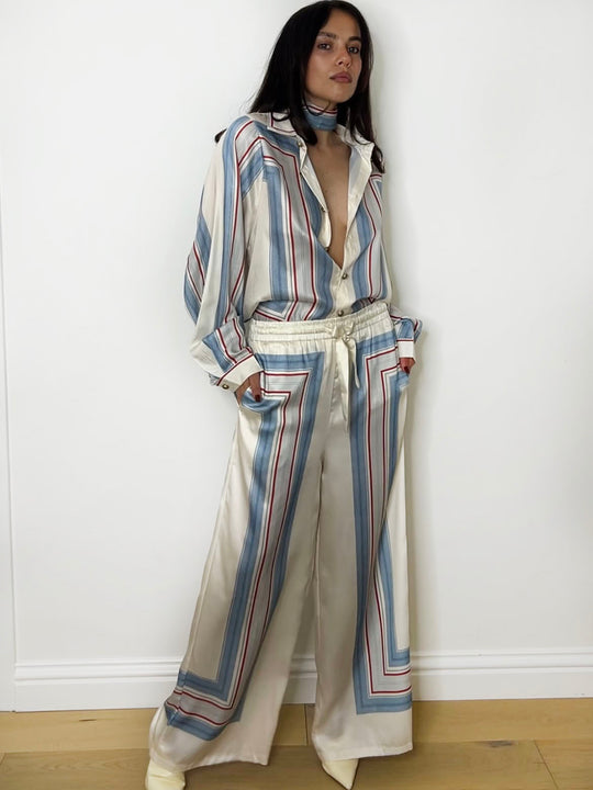 EMMY STRIPE SHIRT SET