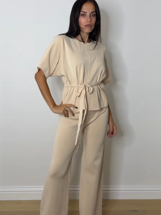 LAYLA TIE SET BISCUIT