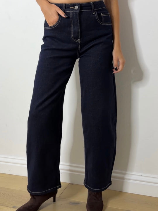 BARREL DENIM JEANS INDIGO