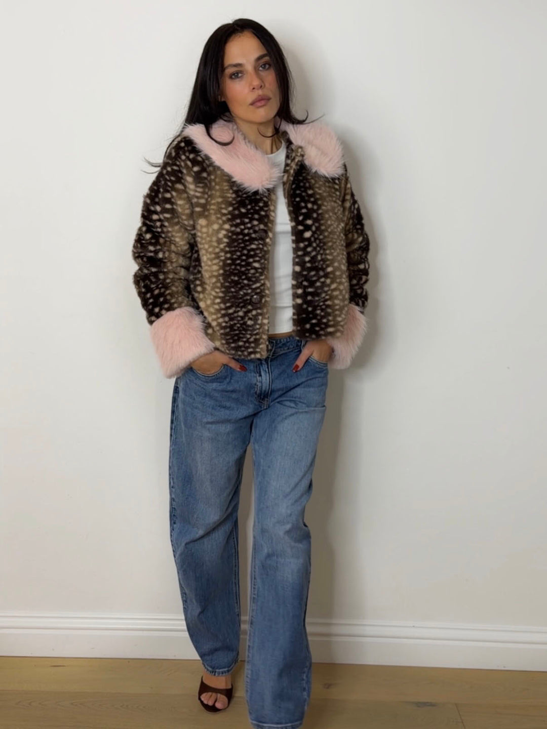PINK FUR BAMBI JACKET