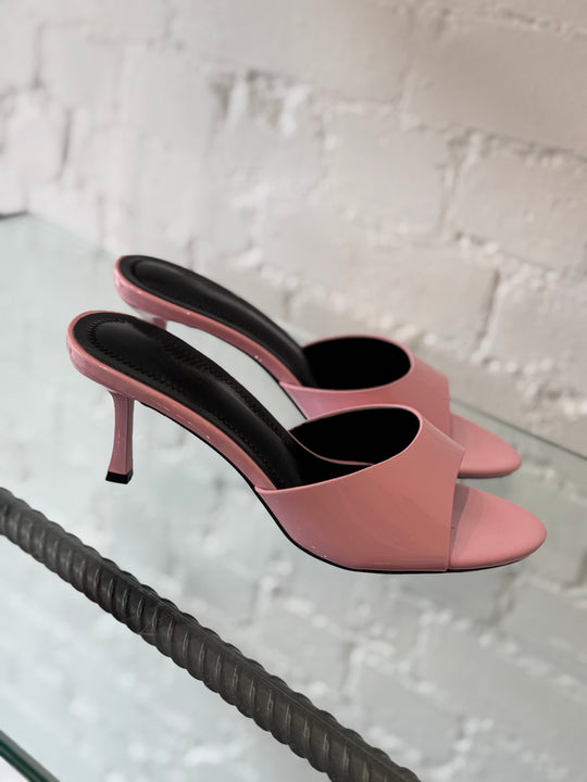 KITTEN HEEL MULE PINK
