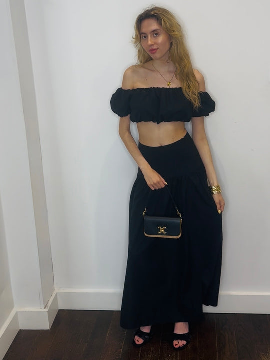 ELOISE MAXI SKIRT BLACK
