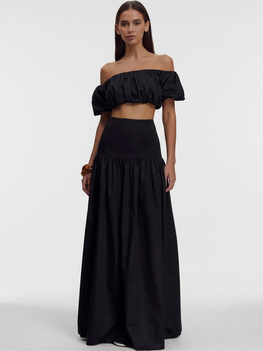 ELOISE BARDOT TOP BLACK