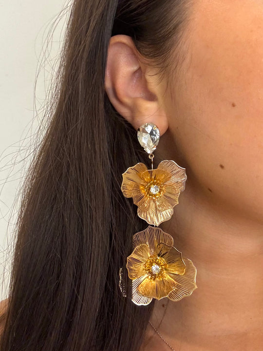 FILIGREE DROP EARRING GOLD