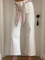 DAISY SCARF WHITE JEANS