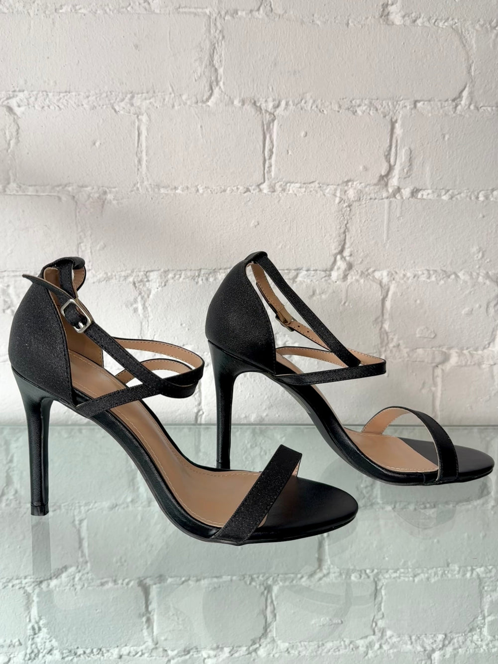 SPARKLE HEEL BLACK