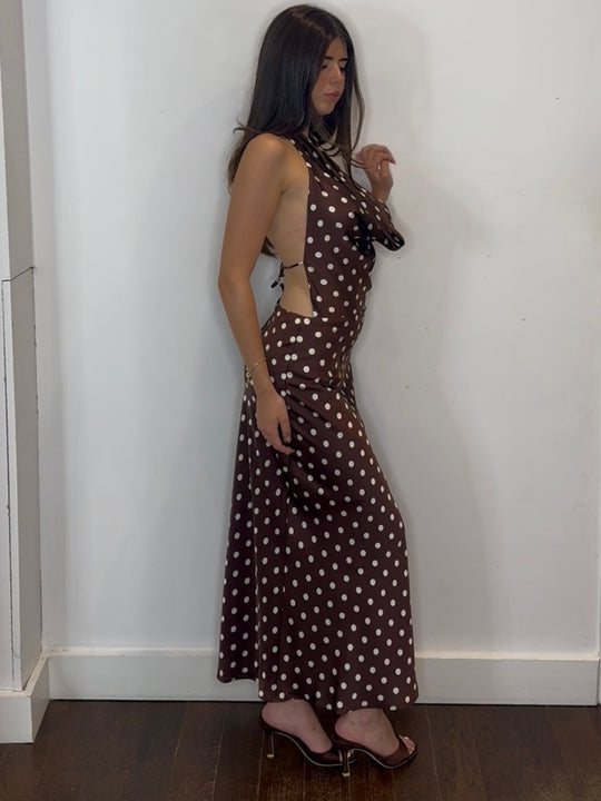 VIVIAN SPOT MAXI DRESS