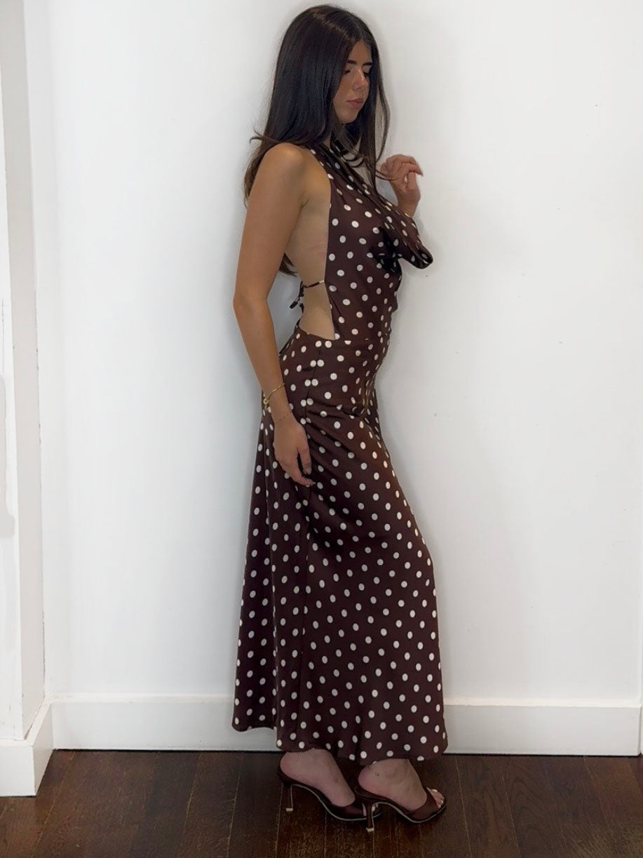 VIVIAN SPOT MAXI DRESS