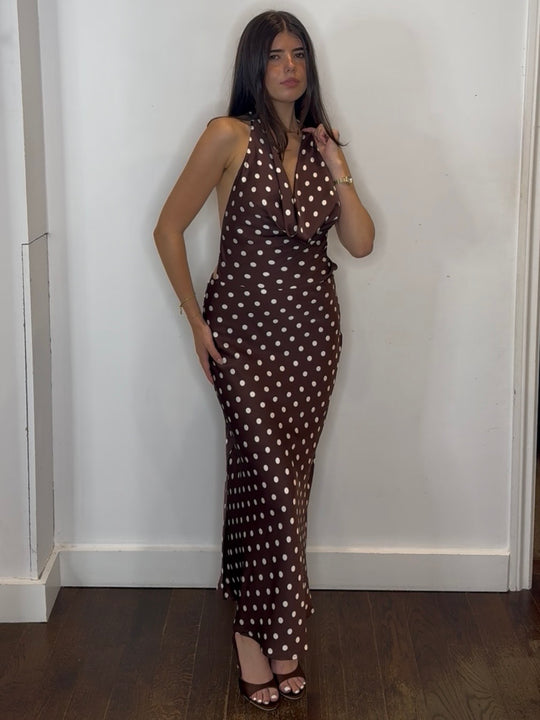 VIVIAN SPOT MAXI DRESS