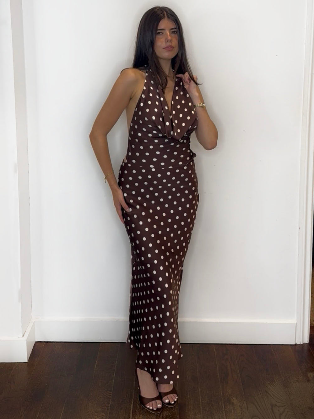 VIVIAN SPOT MAXI DRESS
