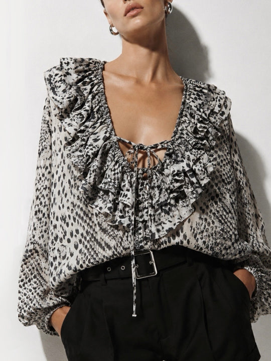 SNAKE FRILL WHITE