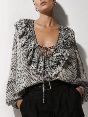 SNAKE FRILL WHITE